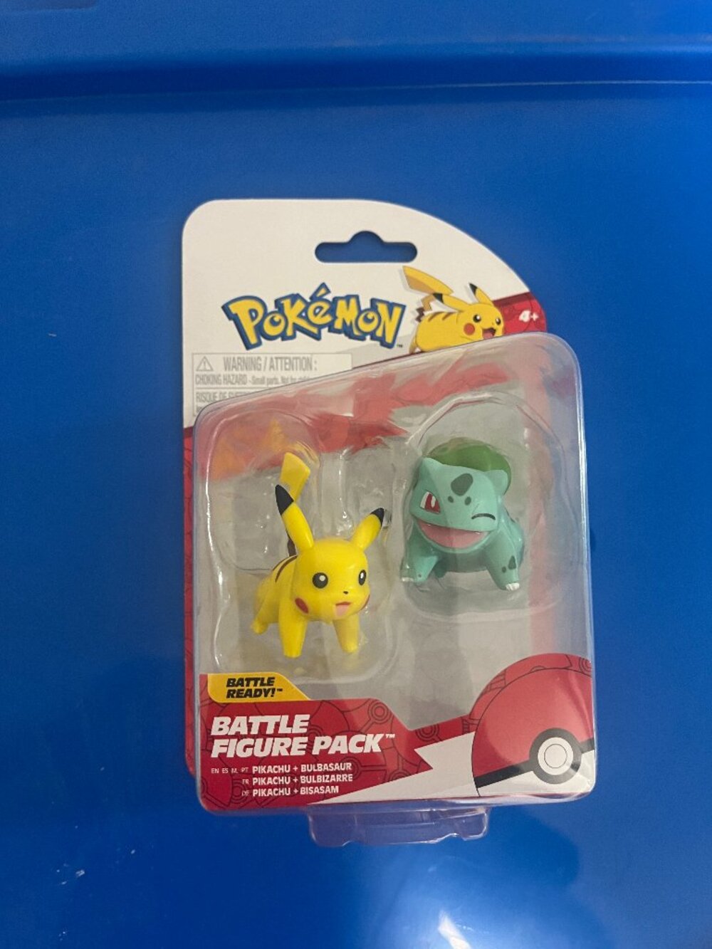 Pokemon Battle Figure Pack Pikachu and‎ Bulbasaur Toy Action Figures New